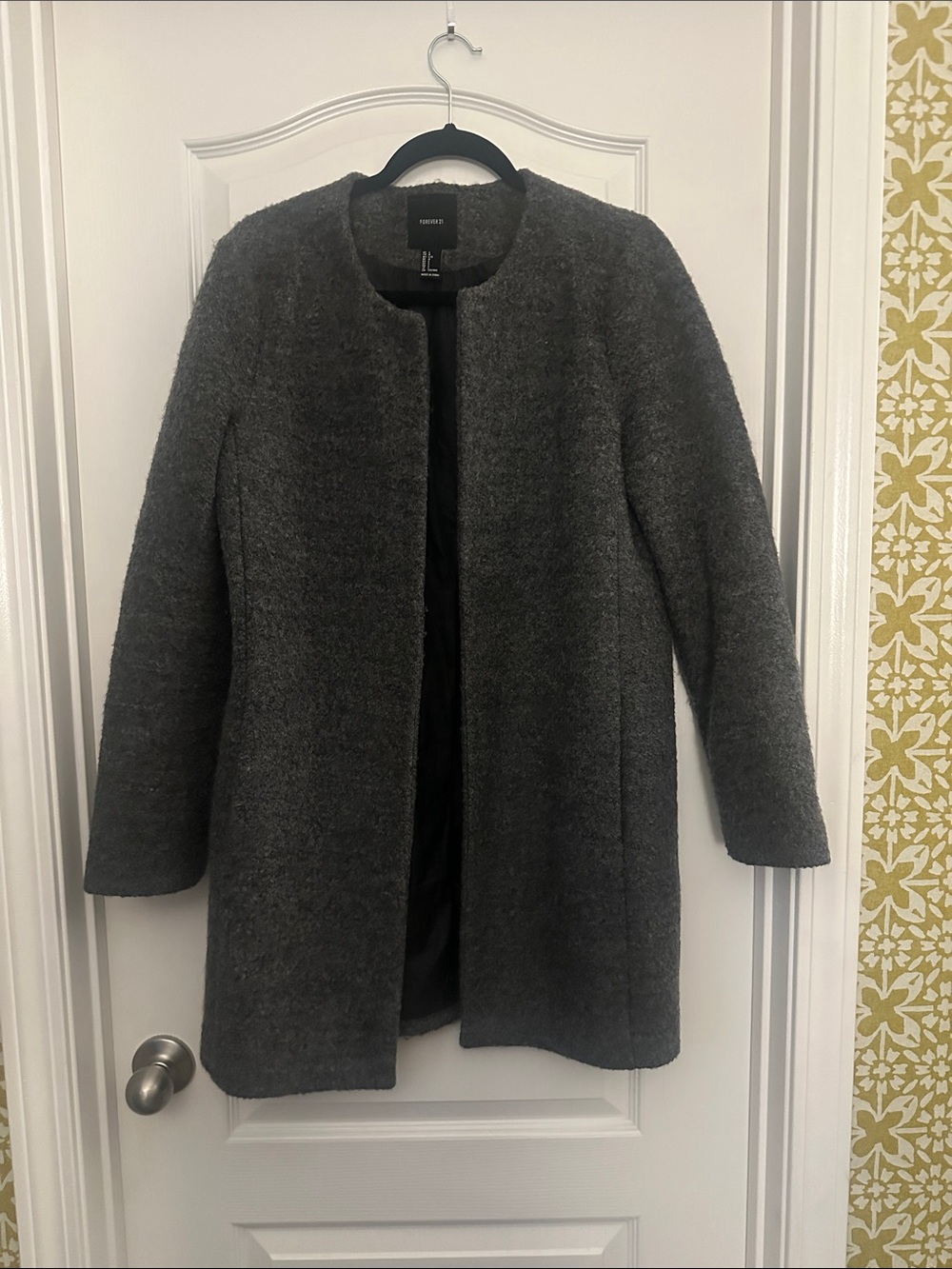 Forever 21 Charcoal Gray Coat